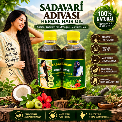 Adivasi Herbal Hair Oil – 100% Natural Formula