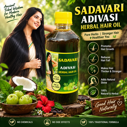 Adivasi Herbal Hair Oil – 100% Natural Formula