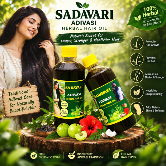 Adivasi Herbal Hair Oil – 100% Natural Formula